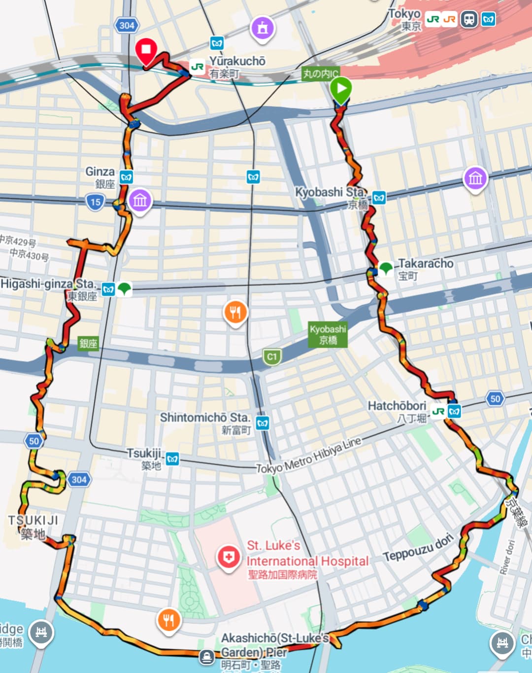 NetWalking #020: Tokyo Station → Tsukiji → Ginza Loop